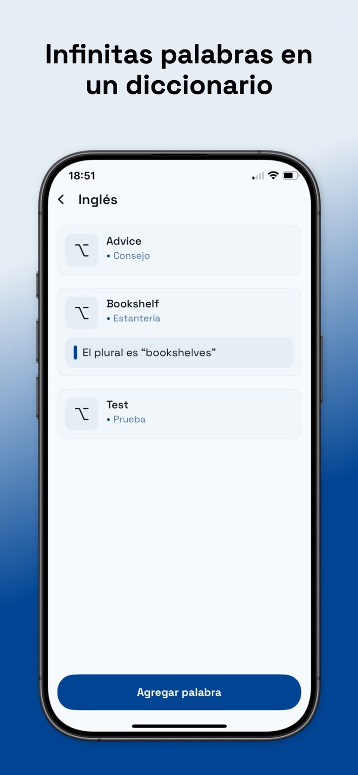 My Pocket — Formulario para agregar palabra