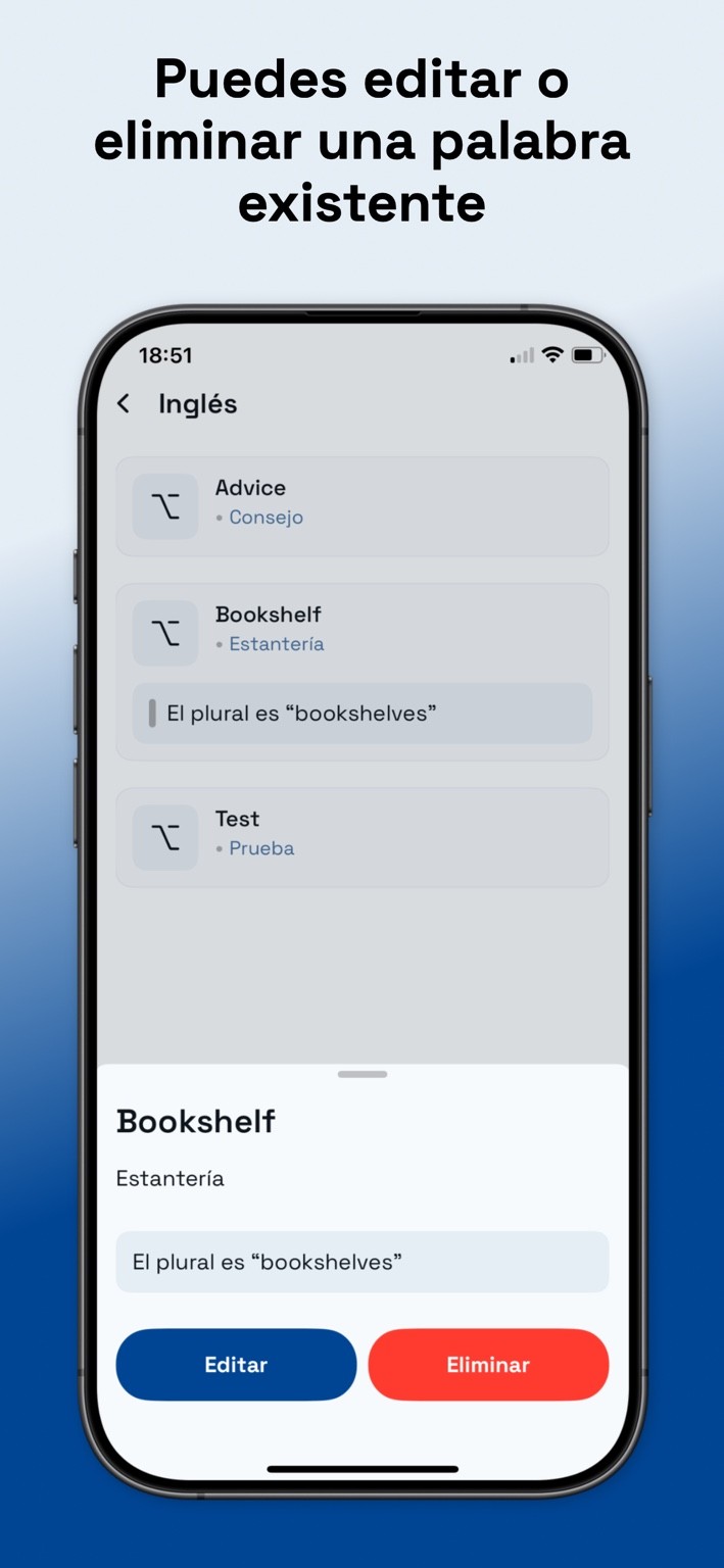 My Pocket — Lista de entradas
